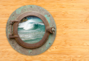 Surreal poetry - porthole by Andy Dean.